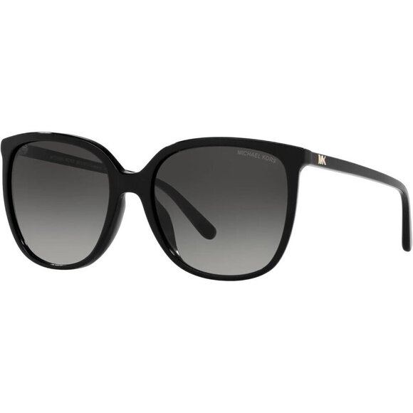 Michael Kors Sunglasses Women Black Anaheim Universal Fit Rectangular Sunglasses - Picture 1 of 6